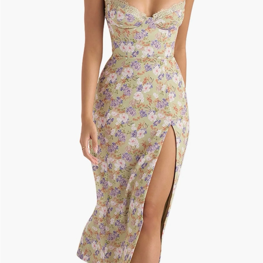 House of CB Charlotte Peony Print Midi Sundress